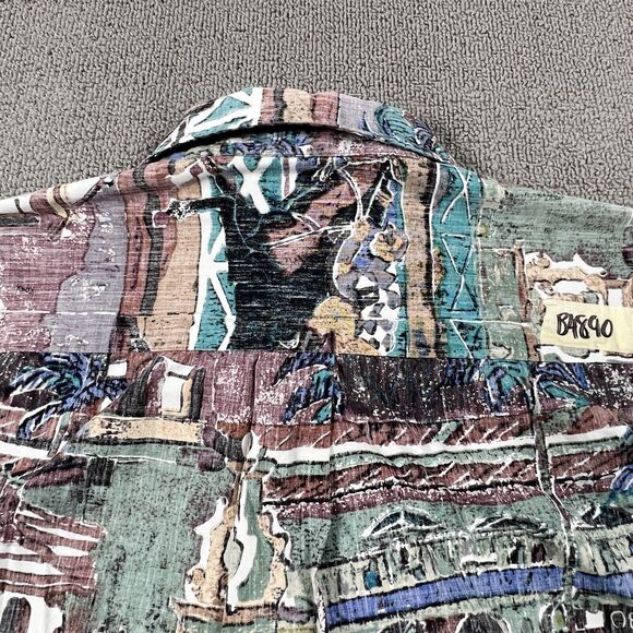 Kahala Polo Shirt Adult Large Short Sleeve Hawaiian Avi Casual Men's - Picture 14 of 14